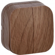 Выключатель 2-кл. ОП GLORY 10А ВС20-2-0-ХД дуб IEK EVH20-K24-10 EVH20-K24-10