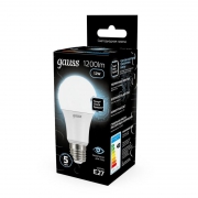 Лампа светодиодная Black 12Вт A60 4100К нейтр. бел. E27 1200лм GAUSS 102502212 102502212