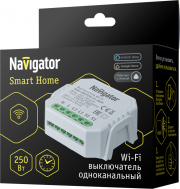 Переключатель с управлением по WiFi одноканальный Smart Home 82 632 NSH-SWITCH-01-WiFi Navigator 82632 82632