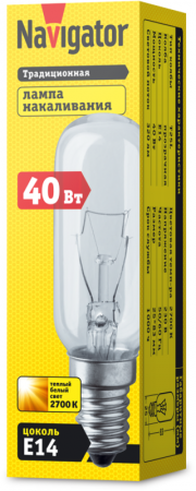 Лампа накаливания 61 206 NI-T25L-40-230-E14-CL Navigator 61206 61206