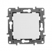 Механизм переключателя 1-кл. СП Etika 10А IP20 250В 10AX безвинт. зажимы бел. Leg 672205 672205