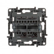 Механизм переключателя 2-кл. СП Etika Plus 10А IP20 250В 10AX безвинт. зажимы сл. кость Leg 672312 672312
