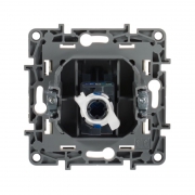 Розетка компьютерная 1-м СП Etika RJ45 кат.5E UTP механизм сл. кость Leg 672341 672341