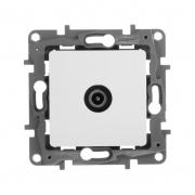 Розетка телевизионная оконечная TV СП Etika 5дБ 5-862МГц механизм бел. Leg 672265 672265