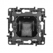 Розетка телевизионная оконечная TV СП Etika 5дБ 5-862МГц механизм бел. Leg 672265 672265