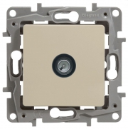 Розетка телевизионная оконечная TV СП Etika 5дБ 5-862МГц механизм сл. кость Leg 672365 672365