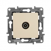 Розетка телевизионная оконечная TV СП Etika 5дБ 5-862МГц механизм сл. кость Leg 672365 672365