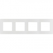 Рамка 4-м Etika бел. Leg 672504 672504
