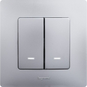 Рамка 1-м Etika алюм. Leg 672551 672551