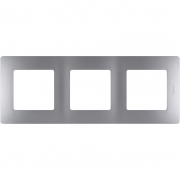 Рамка 3-м Etika алюм. Leg 672553 672553