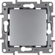 Выключатель 1-кл. СП Etika 10А IP20 250В 10AX авт. зажимы механизм алюм. Leg 672401 672401