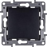 Выключатель 1-кл. СП Etika 10А IP20 250В 10AX авт. зажимы механизм антрацит Leg 672601 672601