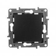 Выключатель 1-кл. СП Etika 10А IP20 250В 10AX авт. зажимы механизм антрацит Leg 672601 672601