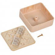 Коробка распаячная ОП 75х75х28 IP20 КМ41216-04 (6 клем. 6кв.мм) сосна ИЭК UKO10-075-075-028-K34 UKO10-075-075-028-K34