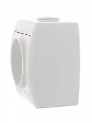 Розетка 1-м ОП Nata 16А IP20 без заземл. керамика бел. LEZARD 710-0200-121 710-0200-121