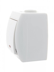 Выключатель 1-кл. ОП Nata 10А IP20 с подсветкой бел. LEZARD 710-0200-111 710-0200-111