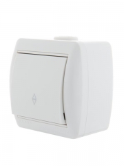 Переключатель проходной 1-кл. ОП Nata 10А IP20 бел. LEZARD 710-0200-105 710-0200-105