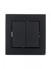 Выключатель 2-кл. СП Vesna механизм черн. бархат LEZARD 742-4288-101 742-4288-101
