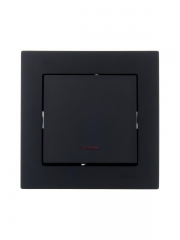 Выключатель 1-кл. СП Vesna с индикацией механизм черн. бархат LEZARD 742-4288-111 742-4288-111