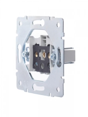 Розетка 1-м СП Vesna без заземл. ПБТ механизм бел. LEZARD 742-0288-121B 742-0288-121B