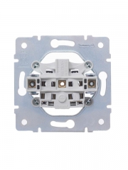 Розетка 1-м СП Vesna без заземл. ПБТ механизм бел. LEZARD 742-0288-121B 742-0288-121B