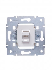 Розетка компьютерная 1-м СП Vesna механизм бел. LEZARD 742-0288-139 742-0288-139