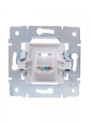 Розетка компьютерная 1-м СП Vesna механизм бел. LEZARD 742-0288-139 742-0288-139