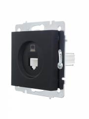 Розетка компьютерная 1-м СП Vesna механизм черн. бархат LEZARD 742-4288-139 742-4288-139