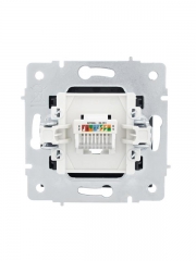 Розетка компьютерная 1-м СП Vesna механизм черн. бархат LEZARD 742-4288-139 742-4288-139