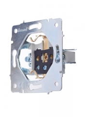 Розетка 1-м СП Vesna с заземл. ПБТ механизм бел. LEZARD 742-0288-122B 742-0288-122B