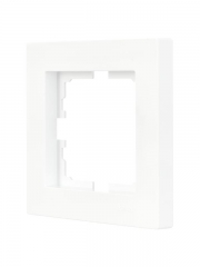 Рамка 1-местн. горизонт. VESNA бел. (20шт/240шт) LEZARD 742-0200-146 742-0200-146