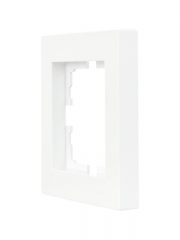 Рамка 1-местн. горизонт. VESNA бел. (20шт/240шт) LEZARD 742-0200-146 742-0200-146
