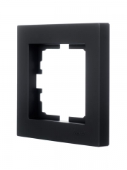 Рамка 1-местн. горизонт. VESNA черн. бархат LEZARD 742-4200-146 742-4200-146