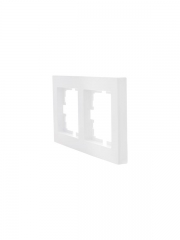 Рамка 2-местн. горизонт. VESNA бел. LEZARD 742-0200-147 742-0200-147