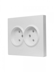 Розетка 2-м СП VESNA без заземл. ПБТ бел. LEZARD 742-0200-128B 742-0200-128B
