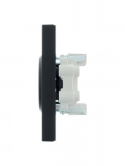 Розетка 2-м СП VESNA без заземл. ПБТ черн. бархат LEZARD 742-4200-128B 742-4200-128B