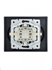 Розетка 2-м СП VESNA с заземл. ПБТ черн. бархат LEZARD 742-4200-127B 742-4200-127B