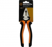 Плоскогубцы (пассатижи) 200мм двухкомпонентн. рукоятки никелир. Вихрь 73/6/3/8 73/6/3/8