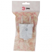 Вилка без заземл. прямая 10А бел. Vx1-W ЭРА Б0039671 Б0039671