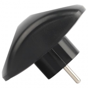 Разветвитель электрический SPx-2-B на 2 розетки без заземл. 10А черн. Эра Б0059720 Б0059720