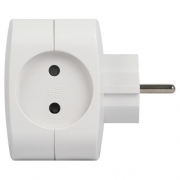 Разветвитель электрический SP-4-USB-W на 4 розетки 220В+ 2xUSB 2400мА без заземл 10А бел. Эра Б0049532 Б0049532