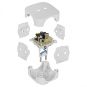 Разветвитель электрический SP-4-USB-W на 4 розетки 220В+ 2xUSB 2400мА без заземл 10А бел. Эра Б0049532 Б0049532