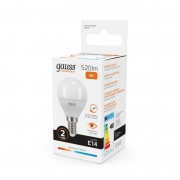 Лампа светодиодная LED Elementary Globe E14 8Вт 2700К Gauss 53118 53118