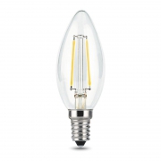 Лампа светодиодная филаментная Filament 7Вт свеча 4100К нейтр. бел. E14 580лм GAUSS 103801207 103801207