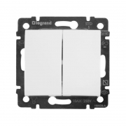 Механизм выключателя 2-кл. СП Valena 10А IP31 бел. Leg 774405 774405