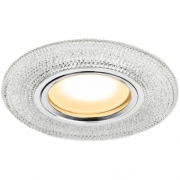 Светильник DK LD1 WH декор со светодиод. подсветкой GU5.3 220В 50Вт прозр. ЭРА Б0018775 Б0018775