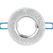 Светильник DK LD1 WH декор со светодиод. подсветкой GU5.3 220В 50Вт прозр. ЭРА Б0018775 Б0018775