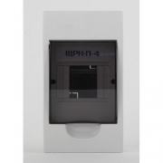 Бокс ЩРН-П-4 мод. навесной пластик IP41 SIMPLE NO-box_simple-plastic_4_surface ЭРА Б0041521 Б0041521