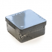 Коробка распределительная ОП 80х80х40мм двухкомпонентная безгалоген. (HF) для прямого монтажа черн. Промрукав 60-0210-9005 60-0210-9005