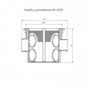 Коробка установочная СП углубленная 80-0510С безгалогенная (HF) 68х62 с саморезами Промрукав 80-0510С 80-0510С